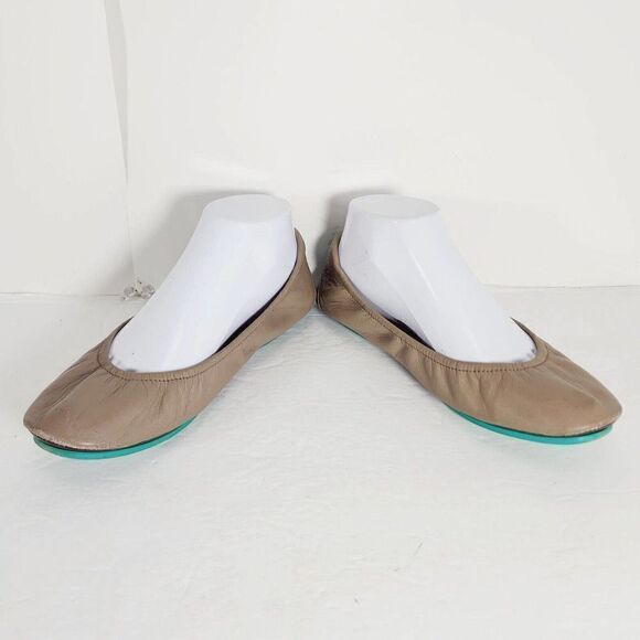 Tieks by Gavrieli Women's Size US 8 Taupe Leather Slip On Ballet Flats - Picture 5 of 12